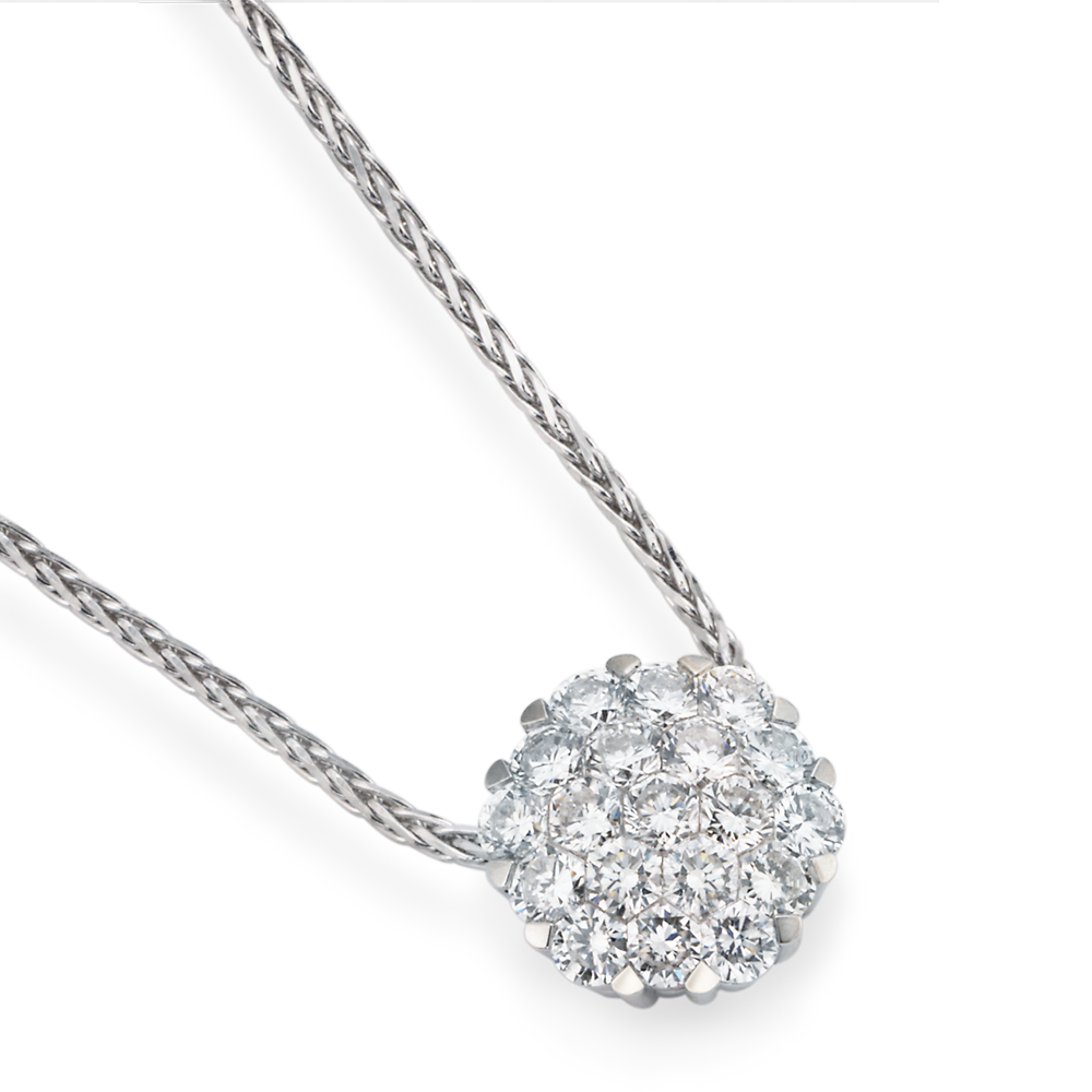 Diamond Cluster Necklace