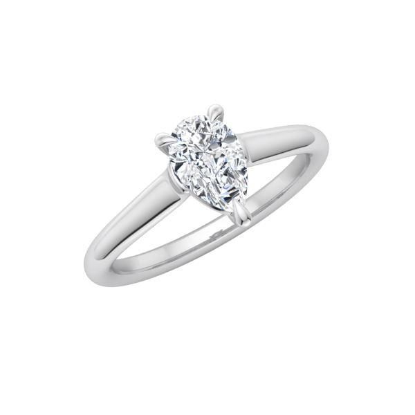 Classic Pear Solitaire Engagement Ring