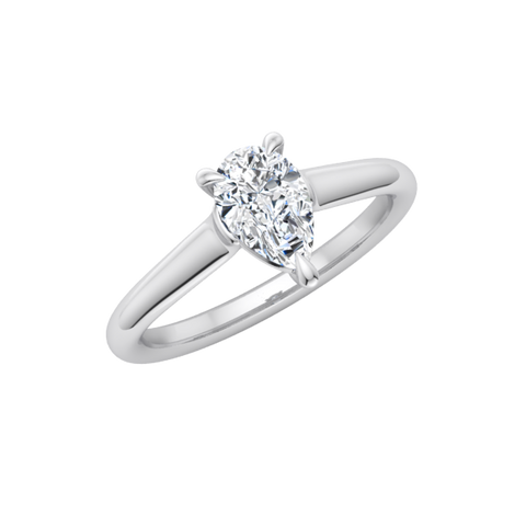 Classic Pear Solitaire Engagement Ring