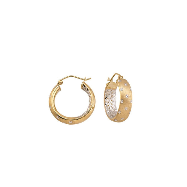 Gold Twinkle Hoop Earrings