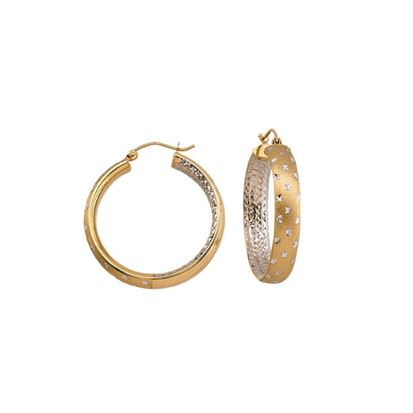 Gold Twinkle Hoop Earrings