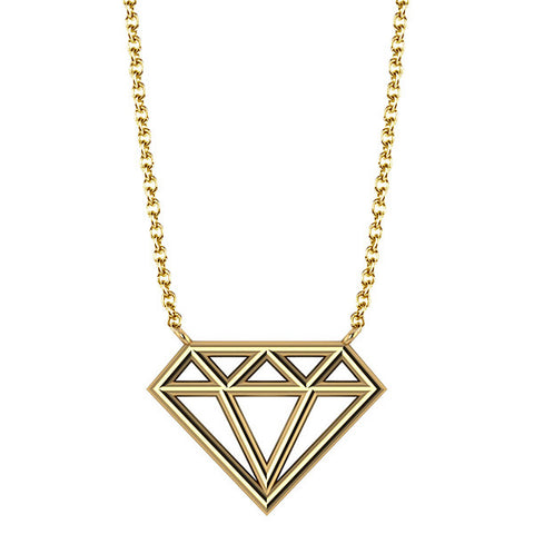 Geo Diamond Necklace