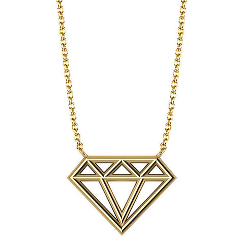 Geo Diamond Necklace