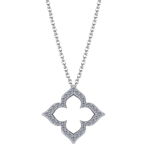 Diamond Leaf Necklace