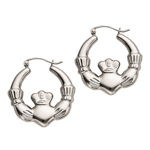 Claddagh Hoop Earrings