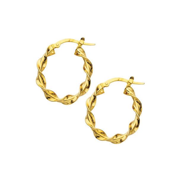 Ribbon Hoop Earrings