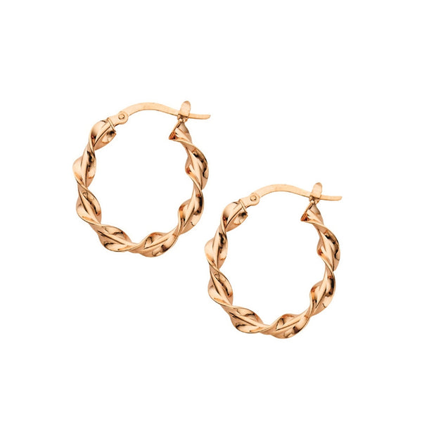 Ribbon Hoop Earrings