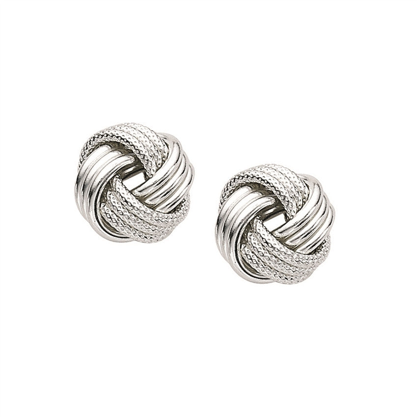 Textured Love Knot Earrings