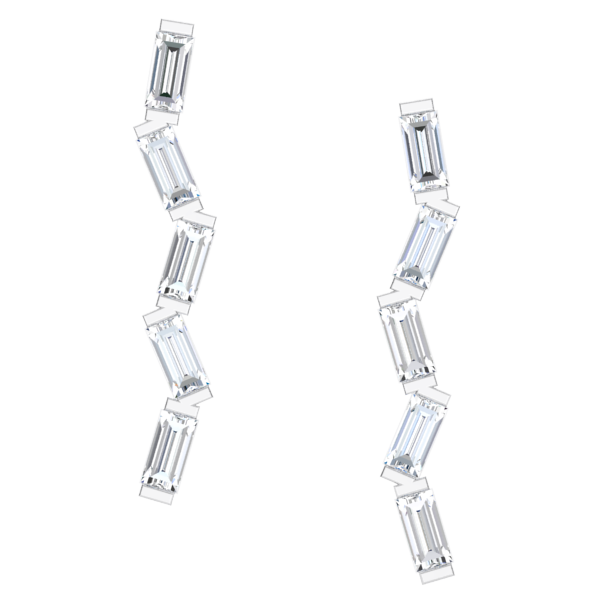 Baguette Zig Zag Earrings