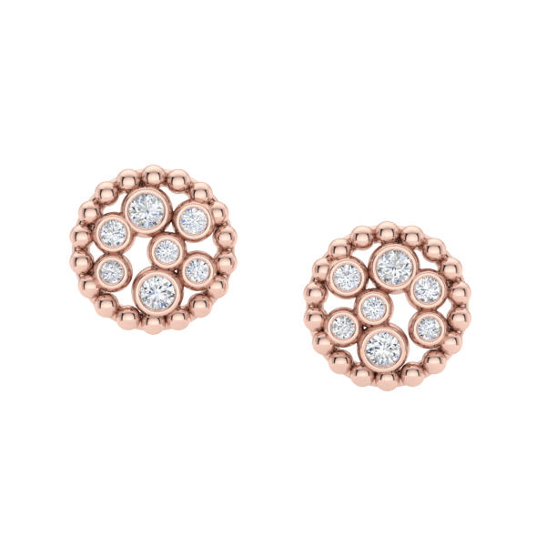 Champagne Diamond Bubble Earrings