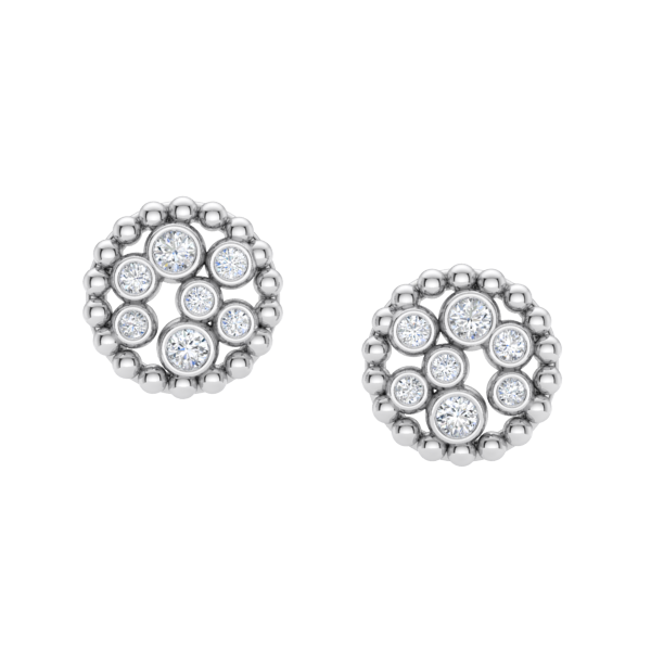 Champagne Diamond Bubble Earrings