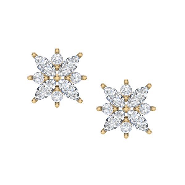 Flower Bomb Diamond Earrings