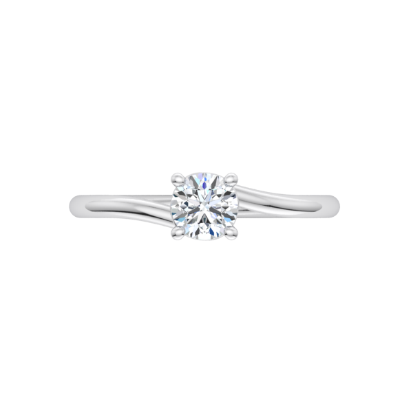 Spiral Solitaire Engagement Ring