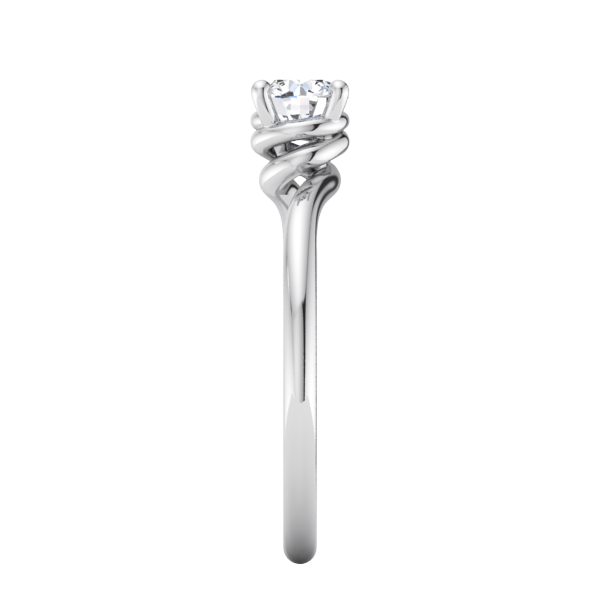 Spiral Solitaire Engagement Ring