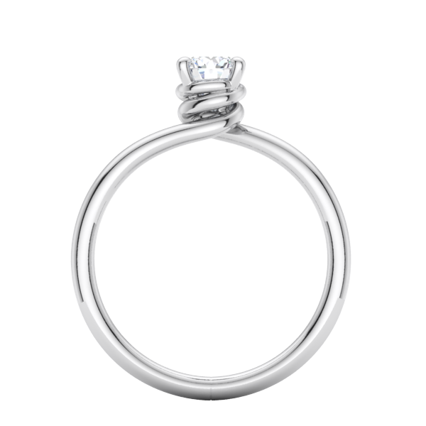 Spiral Solitaire Engagement Ring