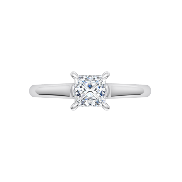 Classic Princess Solitaire Engagement Ring
