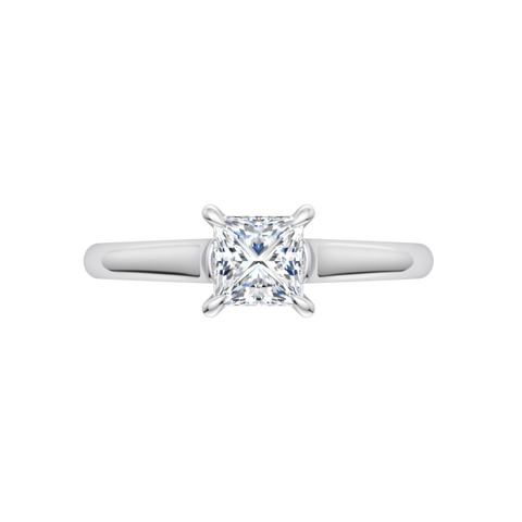 Classic Princess Solitaire Engagement Ring