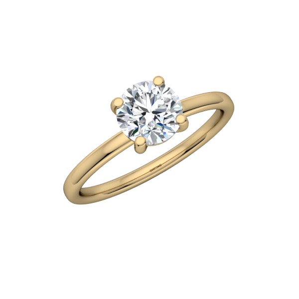 Petite Comfort Fit Solitaire Engagement Ring