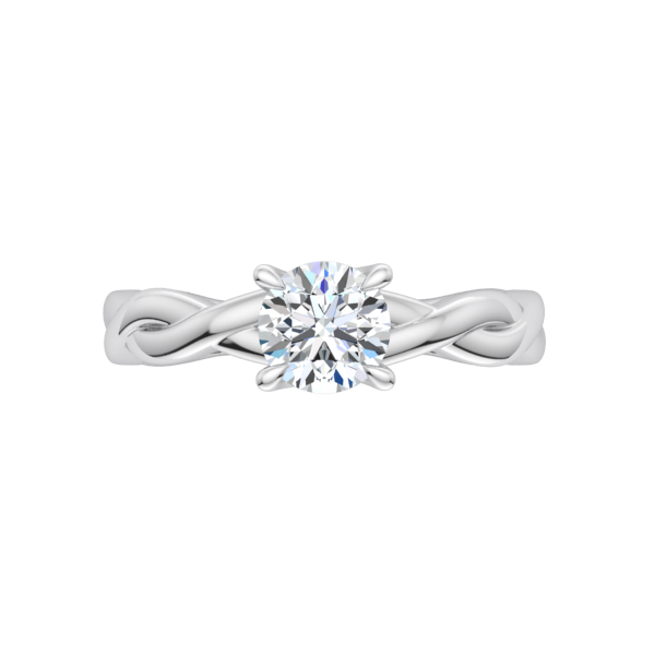 Infinity Solitaire Engagement Ring