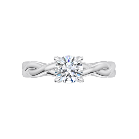 Infinity Solitaire Engagement Ring