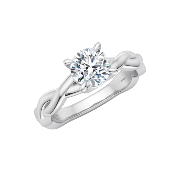 Infinity Solitaire Engagement Ring