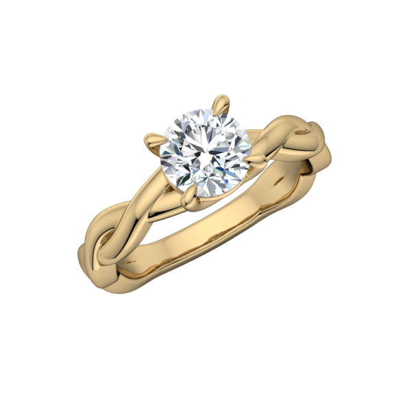 Infinity Solitaire Engagement Ring