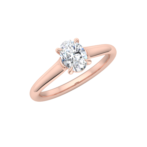 Classic Oval Solitaire Engagement Ring