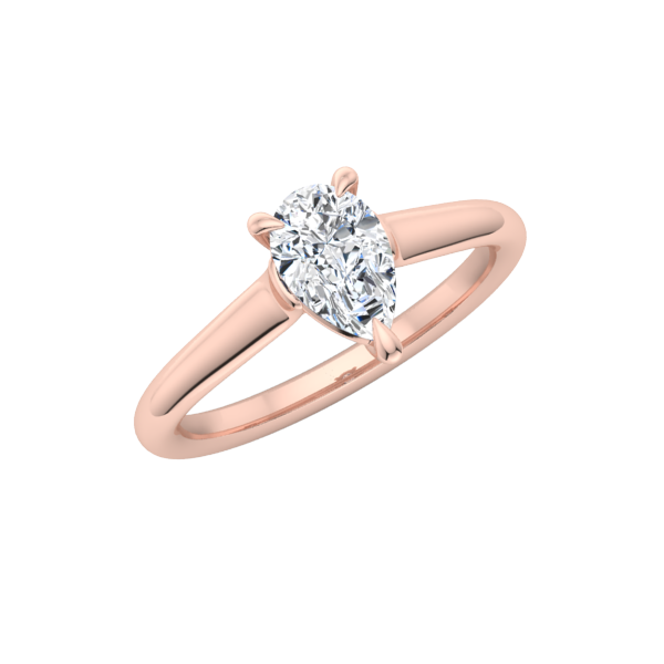 Classic Pear Solitaire Engagement Ring