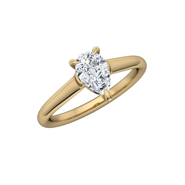 Classic Pear Solitaire Engagement Ring