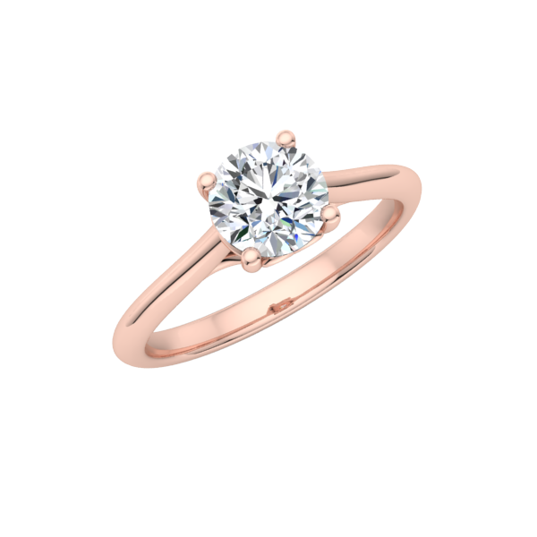 Fleur Solitaire Engagement Ring