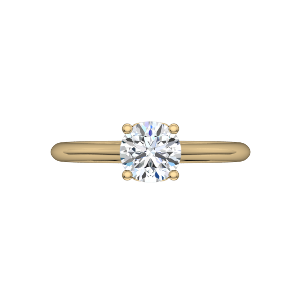 Fleur Solitaire Engagement Ring