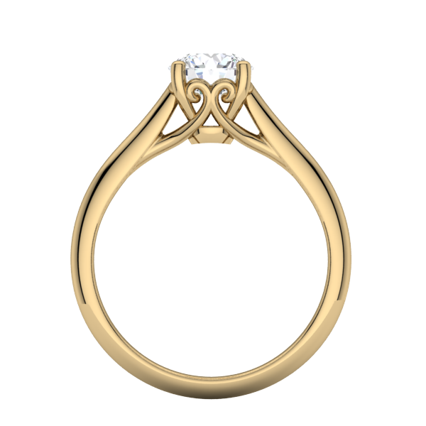 Fleur Solitaire Engagement Ring