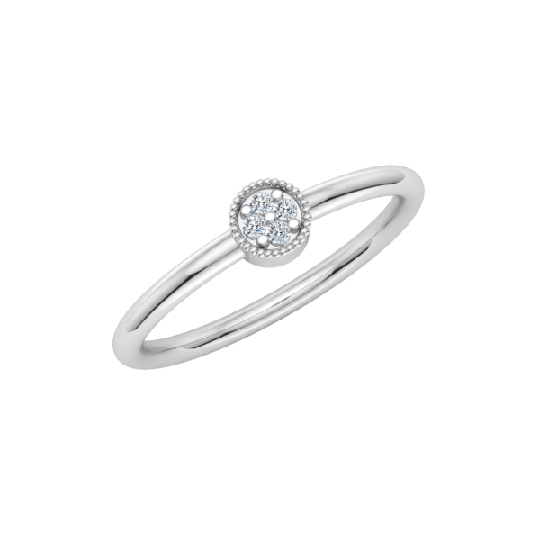 Beaded Circle Stack Ring