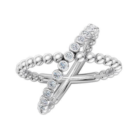 Criss-Cross Bubbly Ring