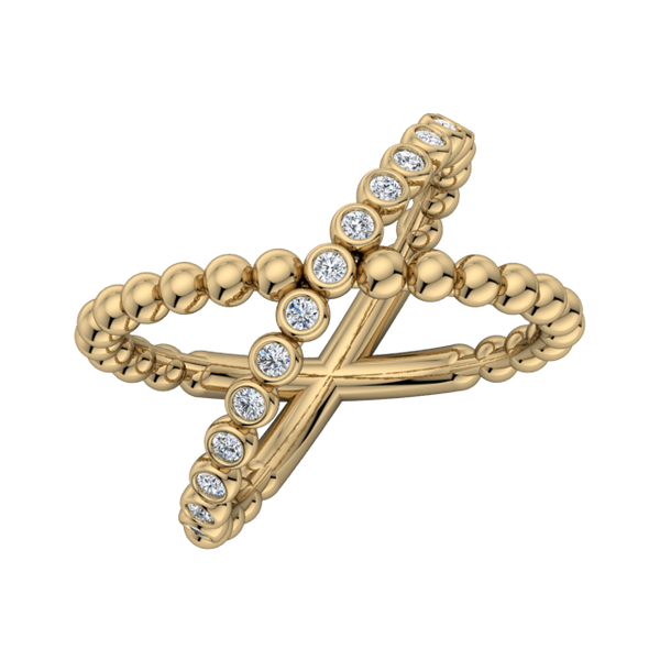 Criss-Cross Bubbly Ring