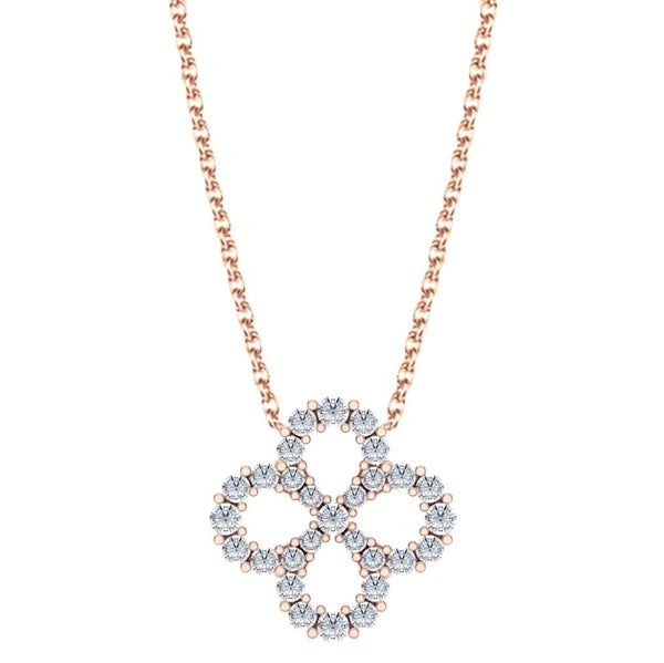Diamond Flower Necklace