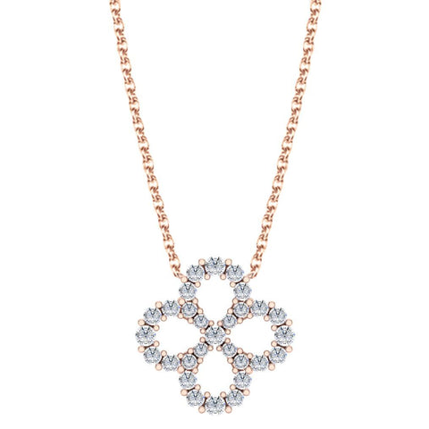 Diamond Flower Necklace