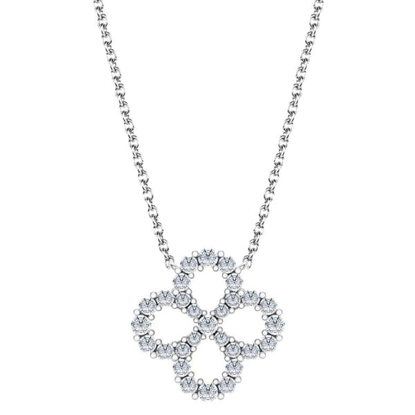 Diamond Flower Necklace