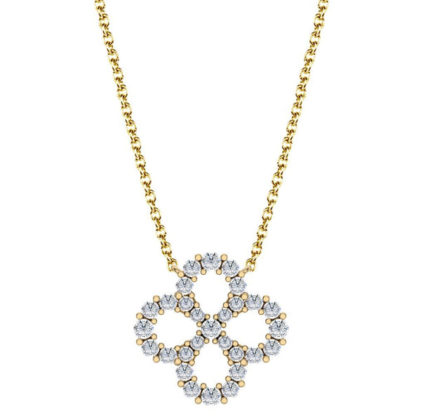Diamond Flower Necklace