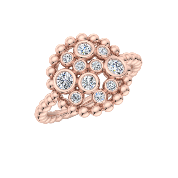 Champagne Diamond Bubble Ring