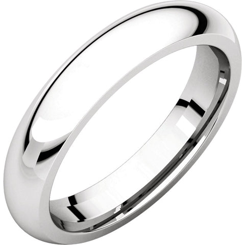 Classic Platinum Wedding Band